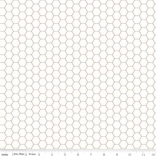 Bee Backgrounds - Honeycomb Gray by Lori Holt