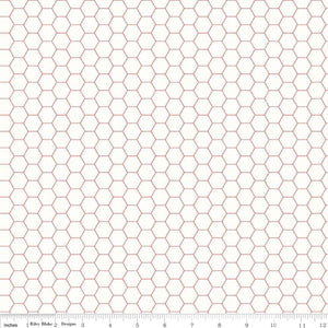 Bee Backgrounds - Honeycomb Red by Lori Holt