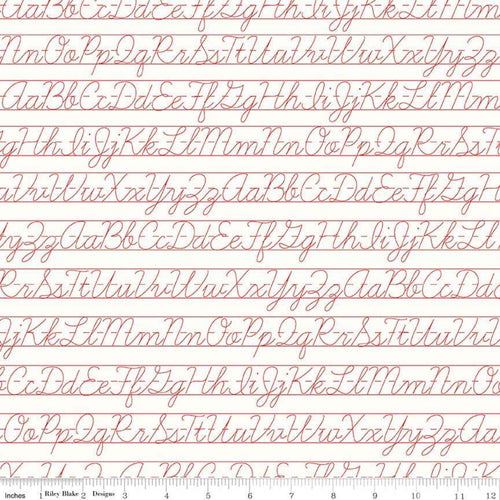 Bee Backgrounds - Penmanship Red by Lori Holt