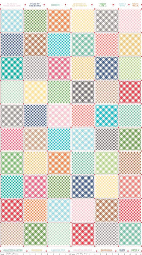 Bee Backgrounds Busy Patchwork White by Lori Holt