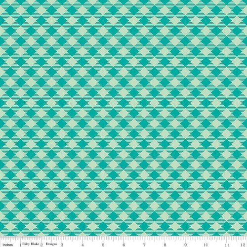 Bee Basics - Gingham Teal by Lori Holt
