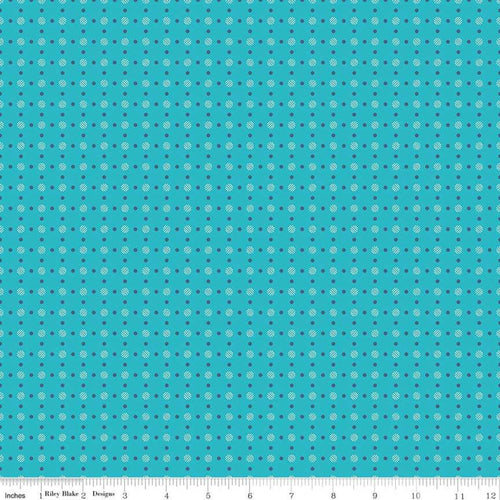 Bee Basics - Polka Dot Turquoise by Lori Holt