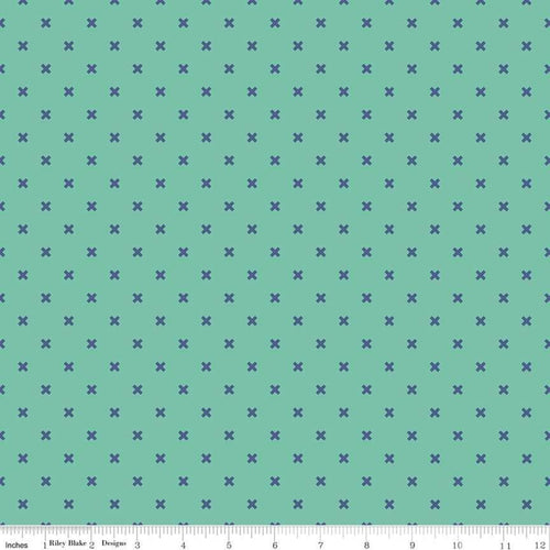 Bee Basics - X Teal by Lori Holt