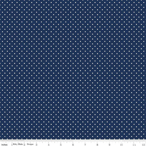 Swiss Dot - Navy by Riley Blake Designs