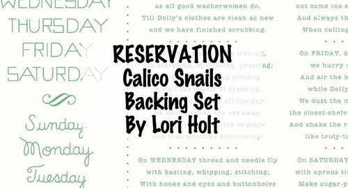 Calico Snails Backing Set by Lori Holt