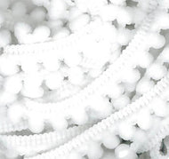 Mini Pom Poms - Snow by Dames of the Needle