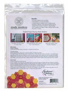 English Paper Piecing Templates - 1 inch Hexagon by English Paper Piecing Made Modern