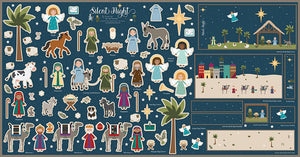 A Silent Night Nativity Felt Panel by Jennifer Long