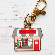 Load image into Gallery viewer, Charm - Quilt Shoppe Main Street Enamel Charm by Flamingo Toes
