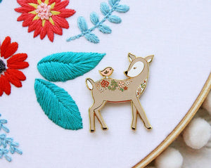 Needle Minder - Floral Deer by Flamingo Toes