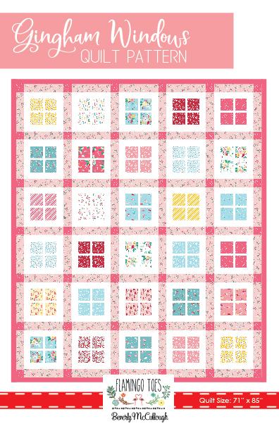 Quilt Pattern - Gingham Windows by Flamingo Toes