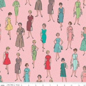 My Happy Place - Vintage Ladies - Pink by Lori Holt