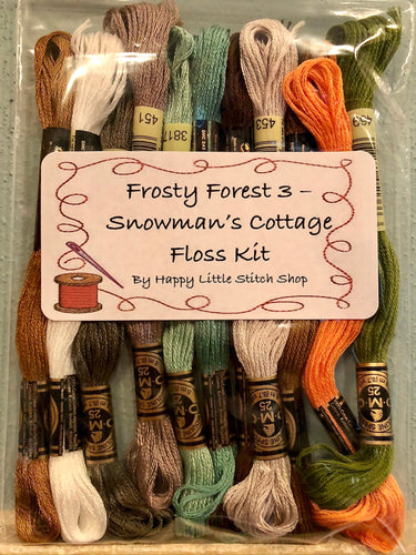 Floss Kit - Frosty Forest 3 - Snowman's Cottage