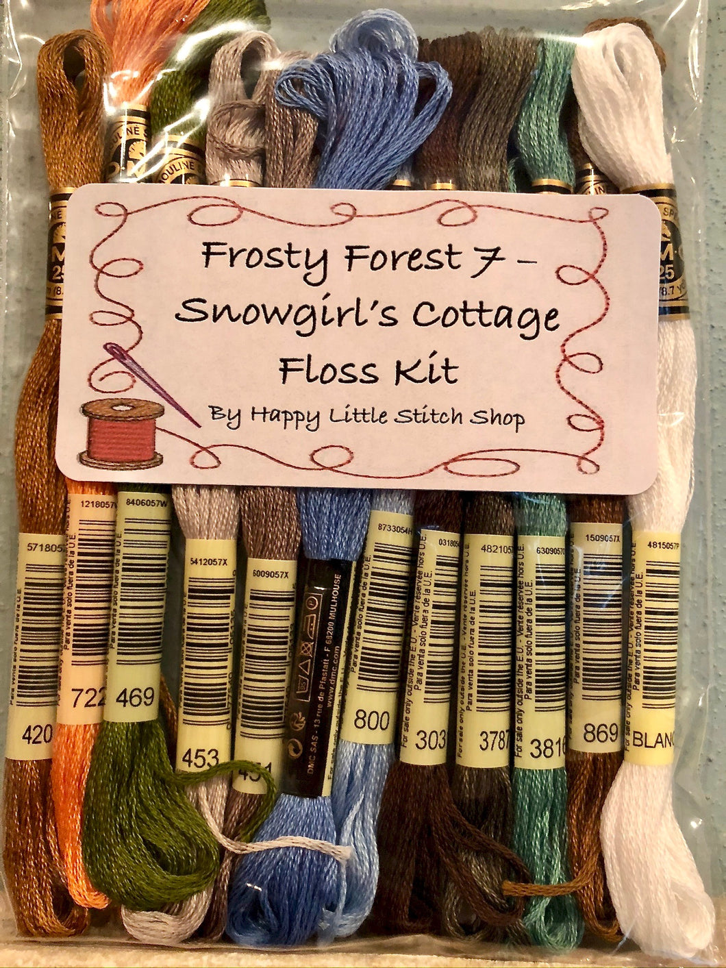 Floss Kit - Frosty Forest 7 - Snowgirl's Cottage