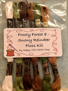 Floss Kit - Frosty Forest 8 - Snowy Reindeer