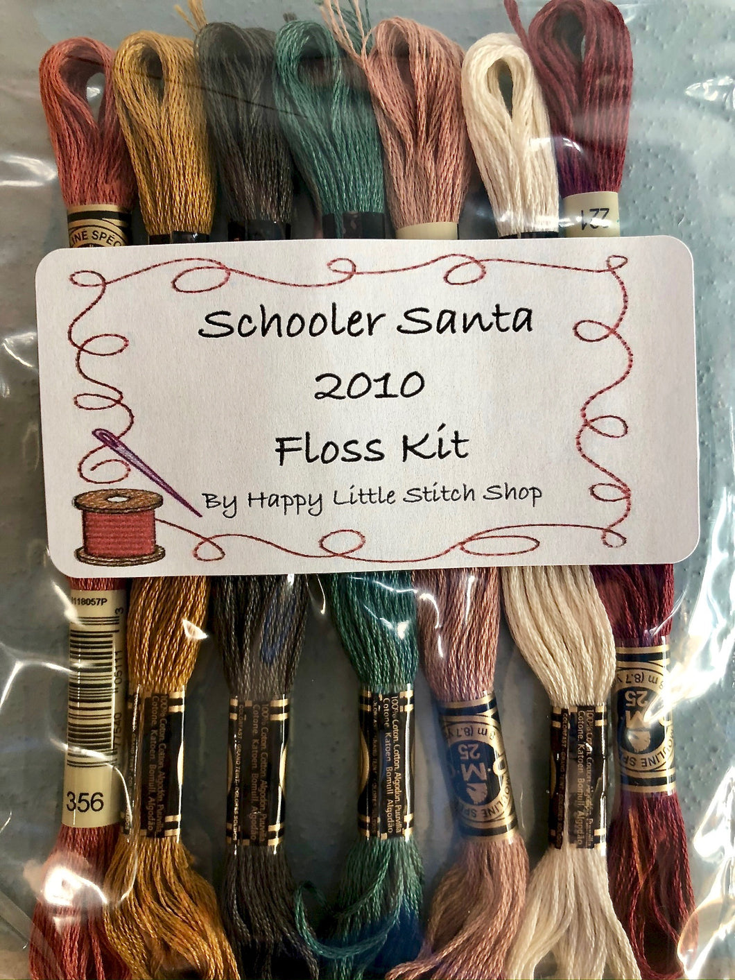 Floss Kit - Schooler Santa 2010