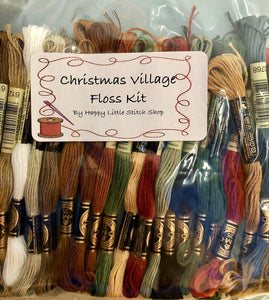 Floss Kit - Christmas Village by Prairie Schooler