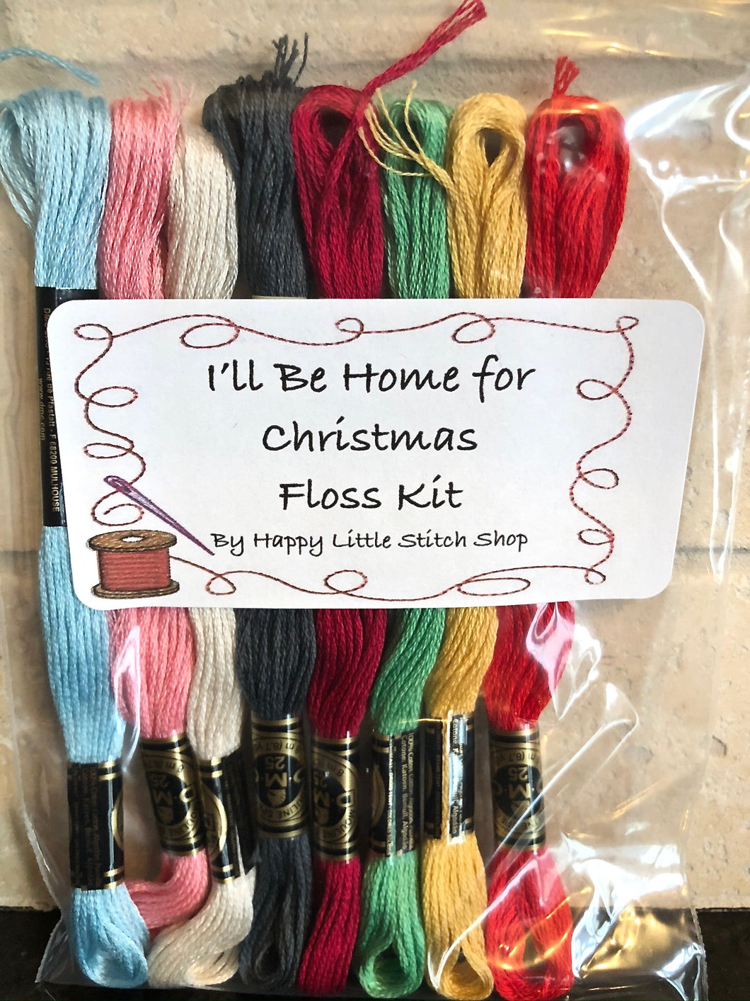 Floss Kit - I'll Be Home for Christmas