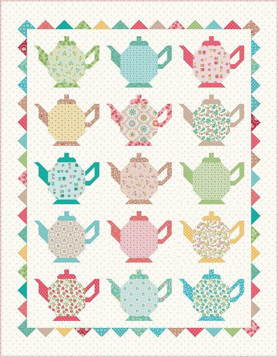 Granny's Teapots Quilt Kit by Lori Holt