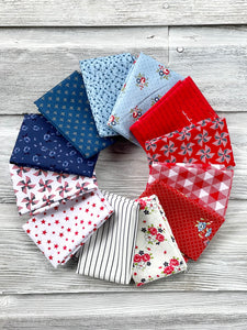 Fat Quarter Bundle - Patriotic July by Various Designers