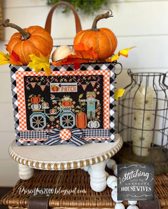 Let's Go Ride a Bike - Pumpkin Patch by Stitching with the Housewives
