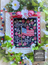 Load image into Gallery viewer, America the Beautiful by Stitching With the Housewives