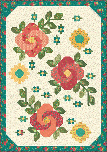 Midnight Rose Garden Quilt Kit by Heather Peterson