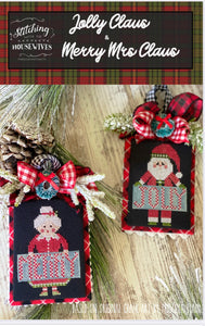 Jolly Claus & Merry Mrs. Claus by Stitching With the Housewives