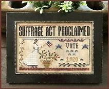 Suffrage Act by Little House Needleworks