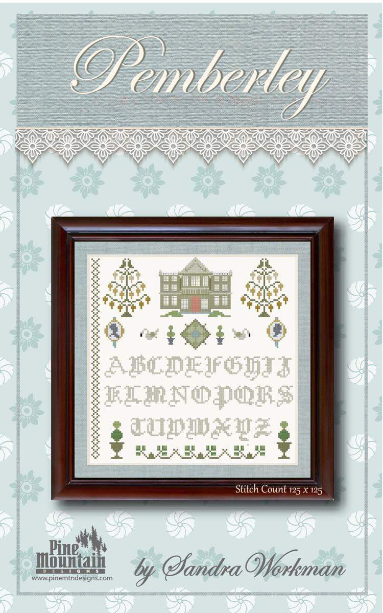 Pride and Prejudice - Pemberly Cross Stitch Pattern by Pine Mountain Designs