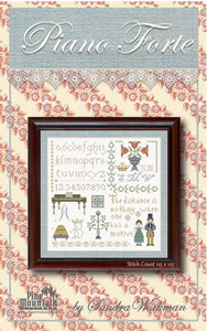 Pride and Prejudice - Piano Forte Cross Stitch Pattern by Pine Mountain Designs