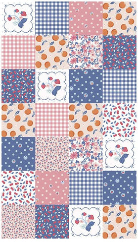 Summer Picnic - Panel - Pink by Melissa Mortenson