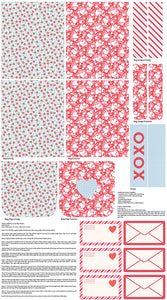 Sugar and Spice - Valentine Bag Panel by Lindsay Wilkes