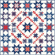 Land of the Brave Galaxy of Stars Quilt Kit by Gerri Robinson