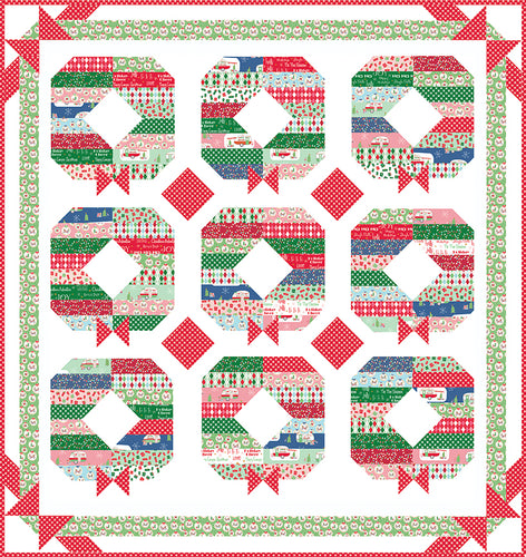 Holly Jolly Wreath Quilt Kit by Beverly McCullough