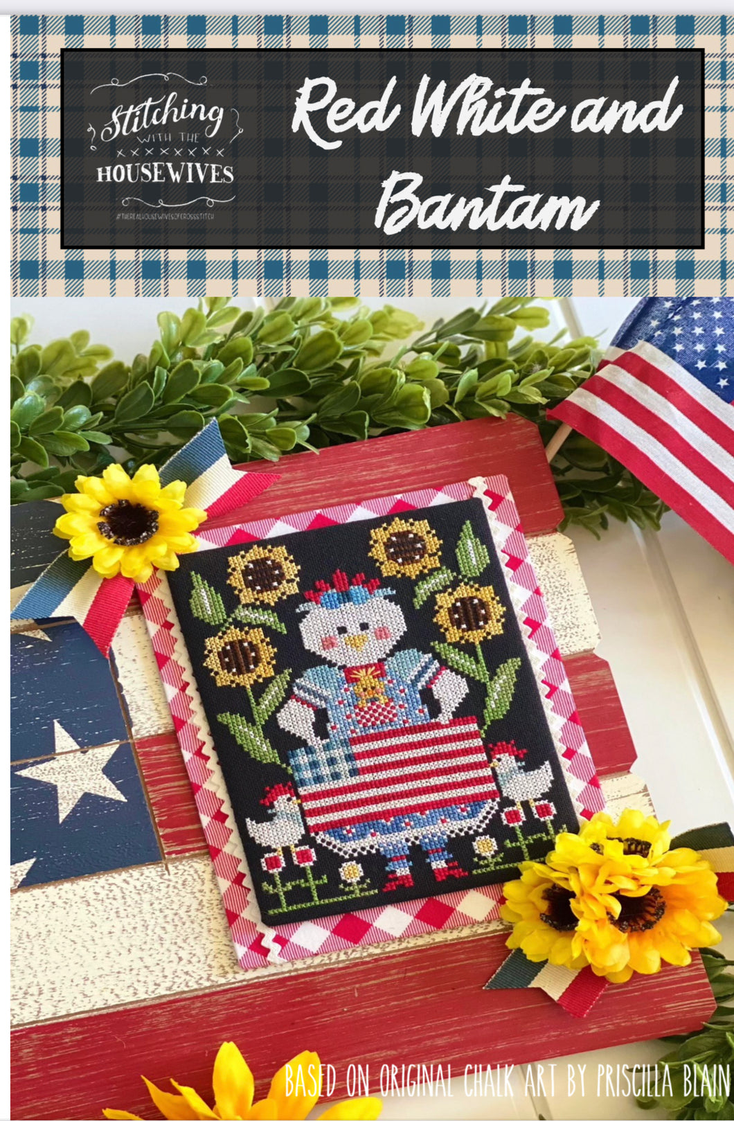 Red White and Bantam by Stitching with the Housewives