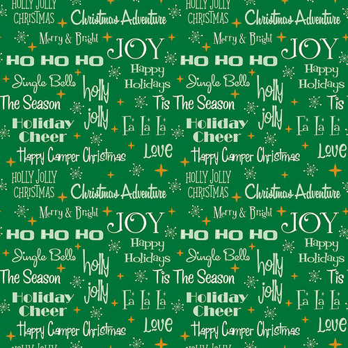 Christmas Adventure - Phrases Green Sparkle by Beverly McCullough of Flamingo Toes
