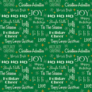Christmas Adventure - Phrases Green Sparkle by Beverly McCullough of Flamingo Toes