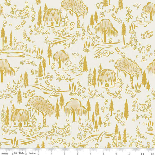 Little Brier Rose - Woodland Parchment Sparkle by Jill Howarth