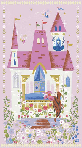 Little Brier Rose - Panel Pink Sparkle by Jill Howarth