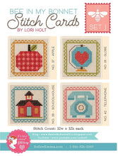 Load image into Gallery viewer, Bee in My Bonnet Stitch Cards - Set J by Lori Holt