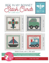 Load image into Gallery viewer, Bee in My Bonnet Stitch Cards - Set K by Lori Holt