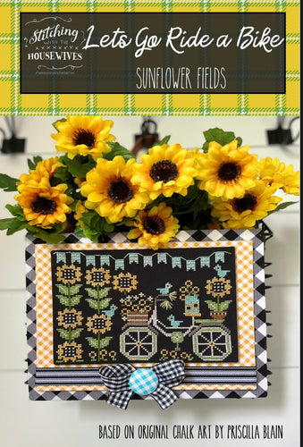 Let's Go Ride a Bike - Sunflower Fields by Stitching with the Housewives