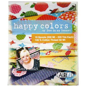 Aurifil Thread Box - Small - Happy Colors by Lori Holt