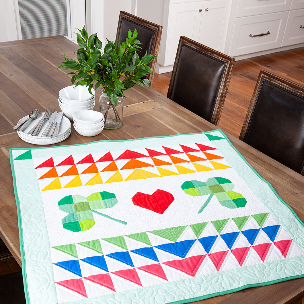 Table Topper - Shamrock Love by Beverly McCullough