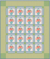 Bee Dots Vintage Flower Baskets Quilt Kit by Lori Holt