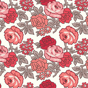 Flea Market - Roses Wideback Red by Lori Holt