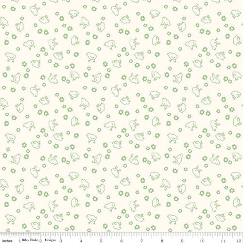 Bee Backings and Borders - Wide Back Green Chick by Lori Holt