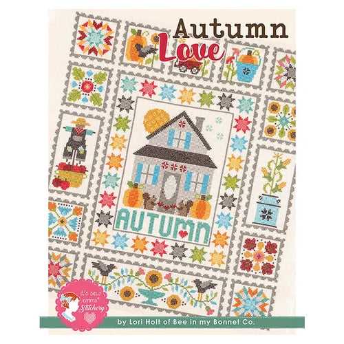 Autumn Love Cross Stitch Pattern by Lori Holt