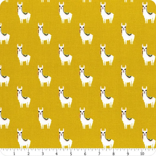 Hibiscus - Alpacas Citron by Simple Simon and Co.
